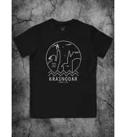 Черная футболка "Краснодар"