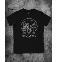 Черная футболка "Нижний Новгород"